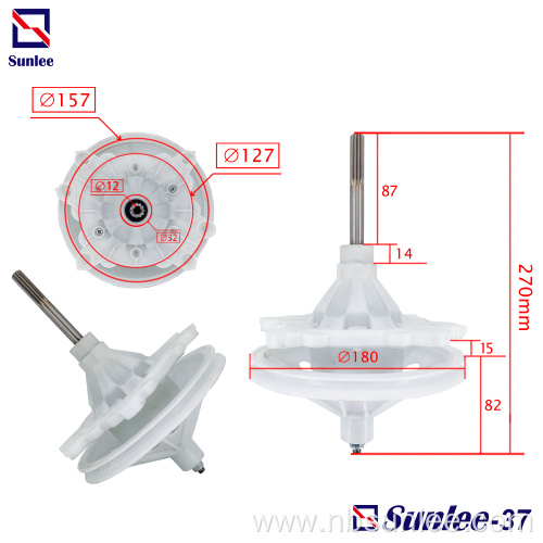 Washing machine gearbox 12fix hole 11teeth long shaft